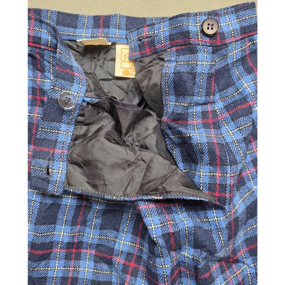 Vintage Pendleton Wool Skirt Size 8 Blue Plaid A-Line Pencil Kilt USA -24" Waist - Picture 4 of 7